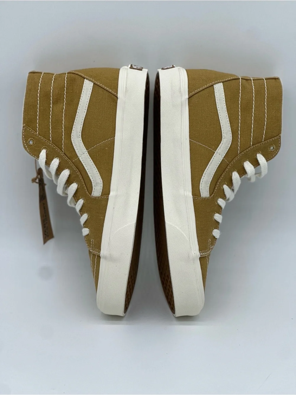 Vans Sk8-Hi Tan Canvas High-Top Sneakers